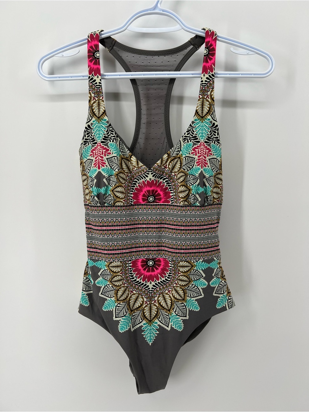 Red Carter Women’s Small Bohemian Boho Mosaic One-Piece Swimsuit